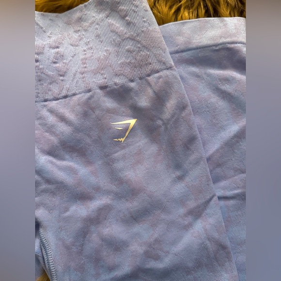 Gym shark Animal print Seamless Leggings blue and purple - Picture 4 of 7